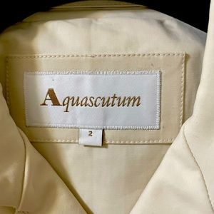 Aquascutum trench coat, brand new off white color in small/medium size.